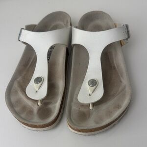 Birkenstock White Leather Women's Sandals size 39